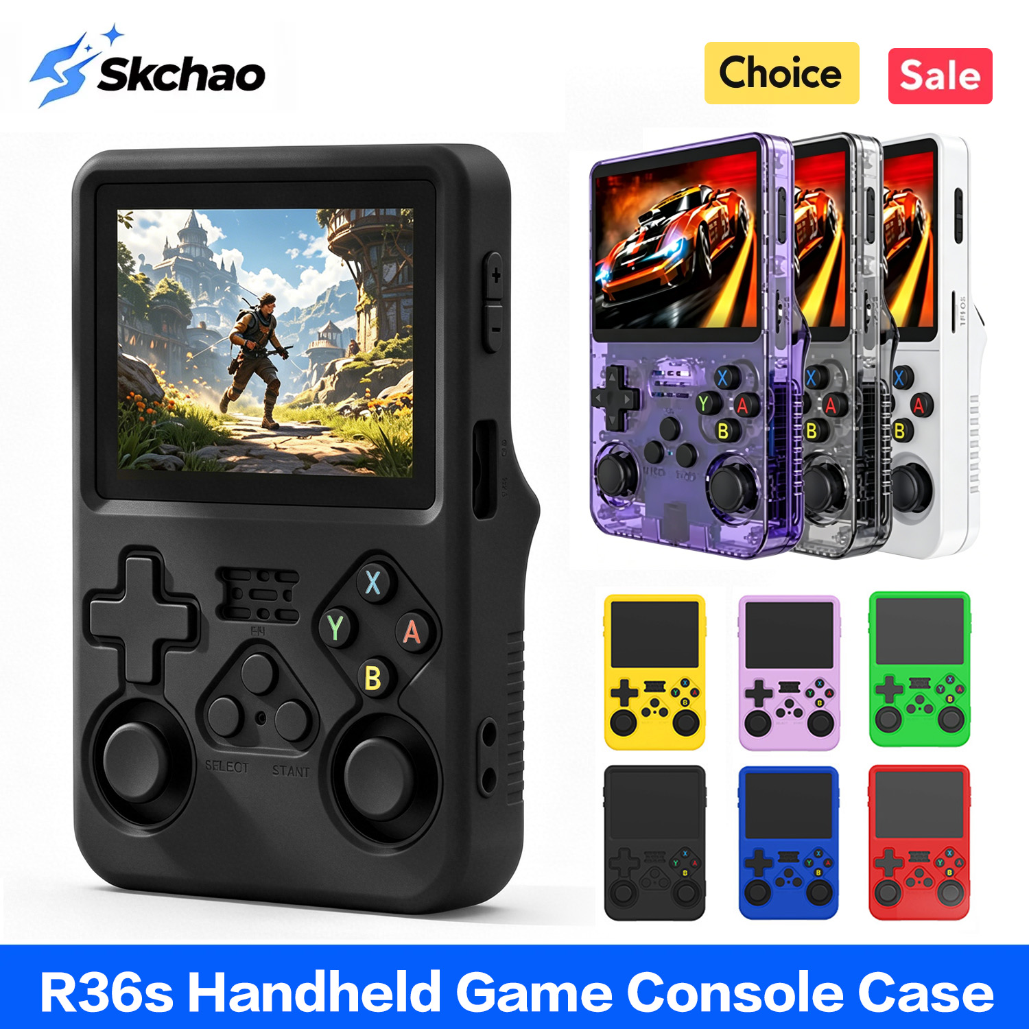 Retro Handheld Game Console R36S - R36S용 보호 케이스, 실리콘 소재, 부드러운