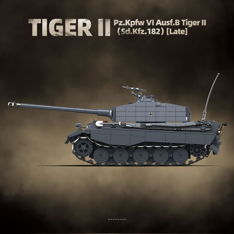 WW2 군사 킹 타이거 헤비 탱크 2 Sd.Kfz.18 - Lego Compatible Military Tank 리뷰 및 가격