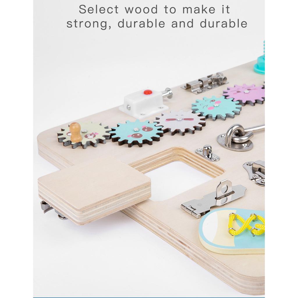 4~6세 어린이를 위한 나무 소재의 휴대용 활동 보드, - Montessori Wooden Busy Board Toddler 리뷰 및 가격