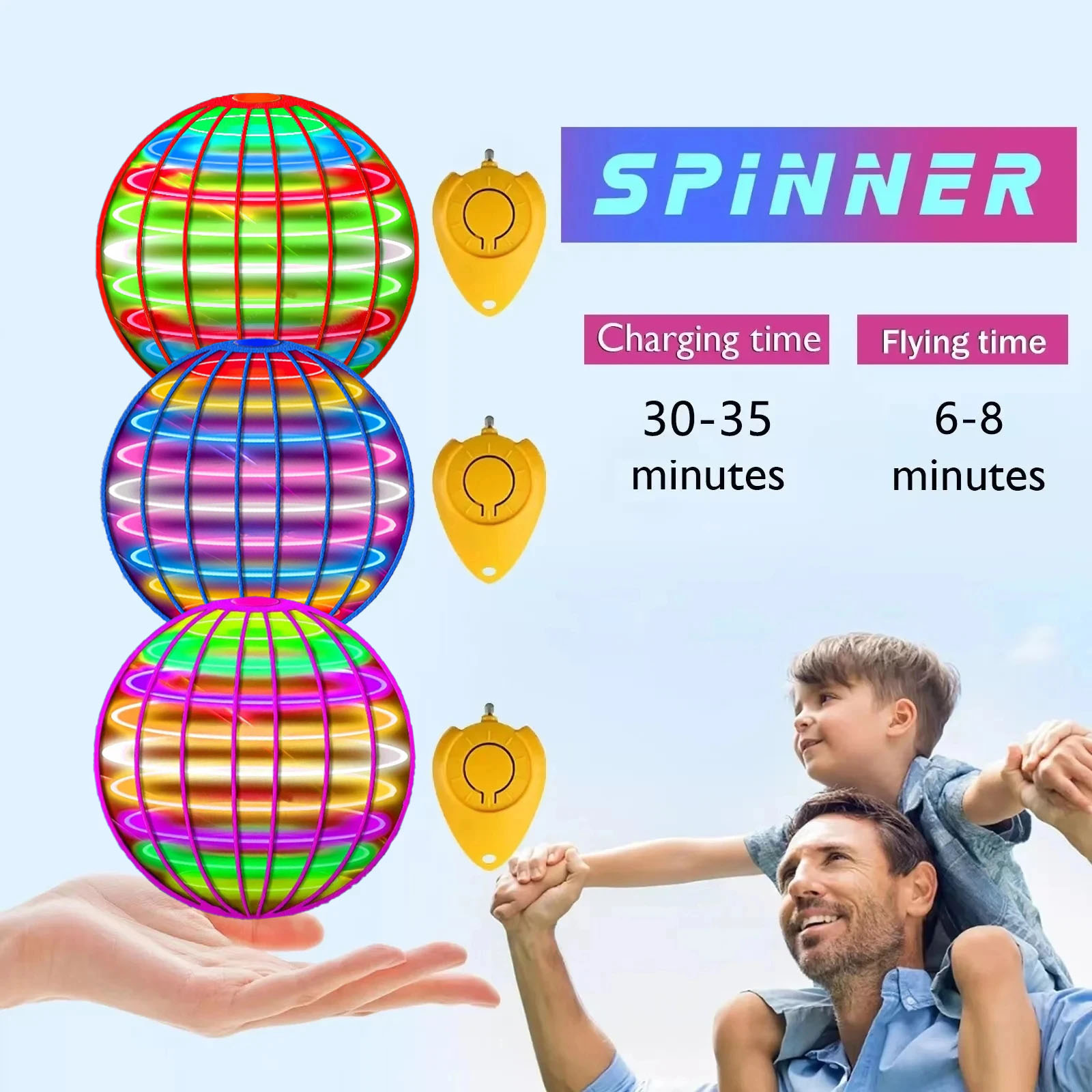 부메랑 플라이오브 마법 비행 공 LED 조명 드론 호버 - Stem Solar Robot Kit For Kids 리뷰 및 가격
