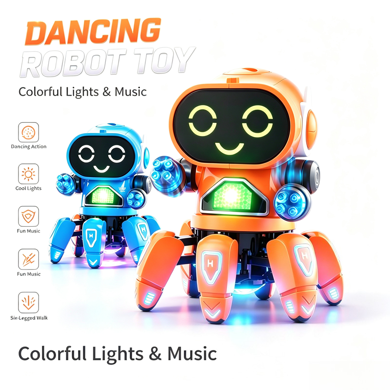 가장 인기 있는 춤추는 전기식 6발 물고기 로봇, 조명 - Educational Toys 리뷰 및 가격