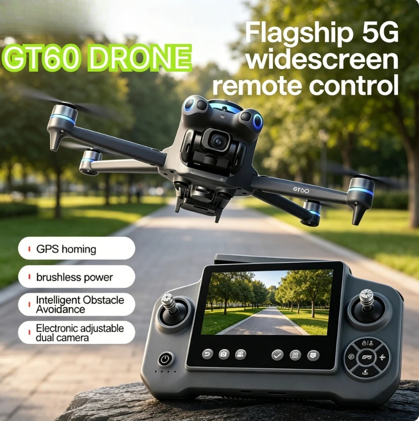 오리지널 GT60 GPS 접이식 RC 쿼드콥터 4.3인 - Fpv Brushless Rc Drone 4K 리뷰 및 가격
