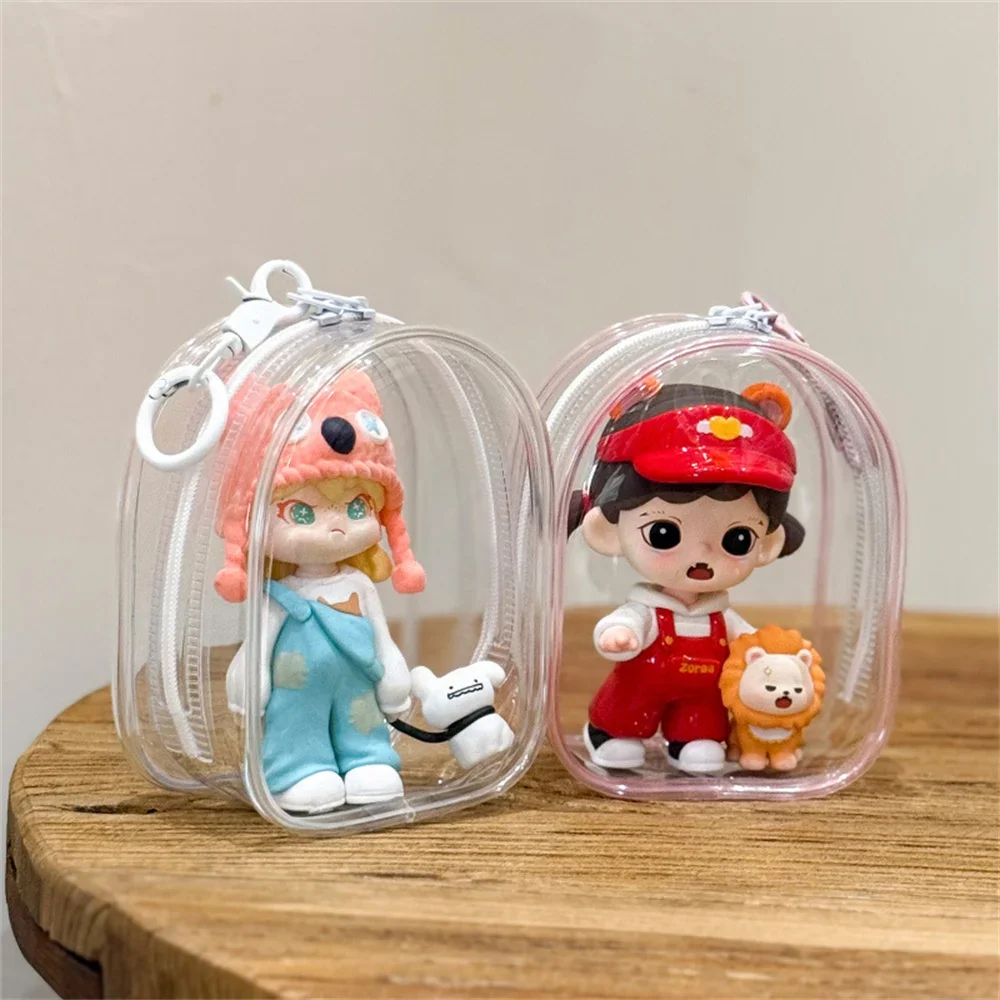 12cm PVC 투명 보관 가방, 키링 포함, 다채로운 - Dolls 리뷰 및 가격