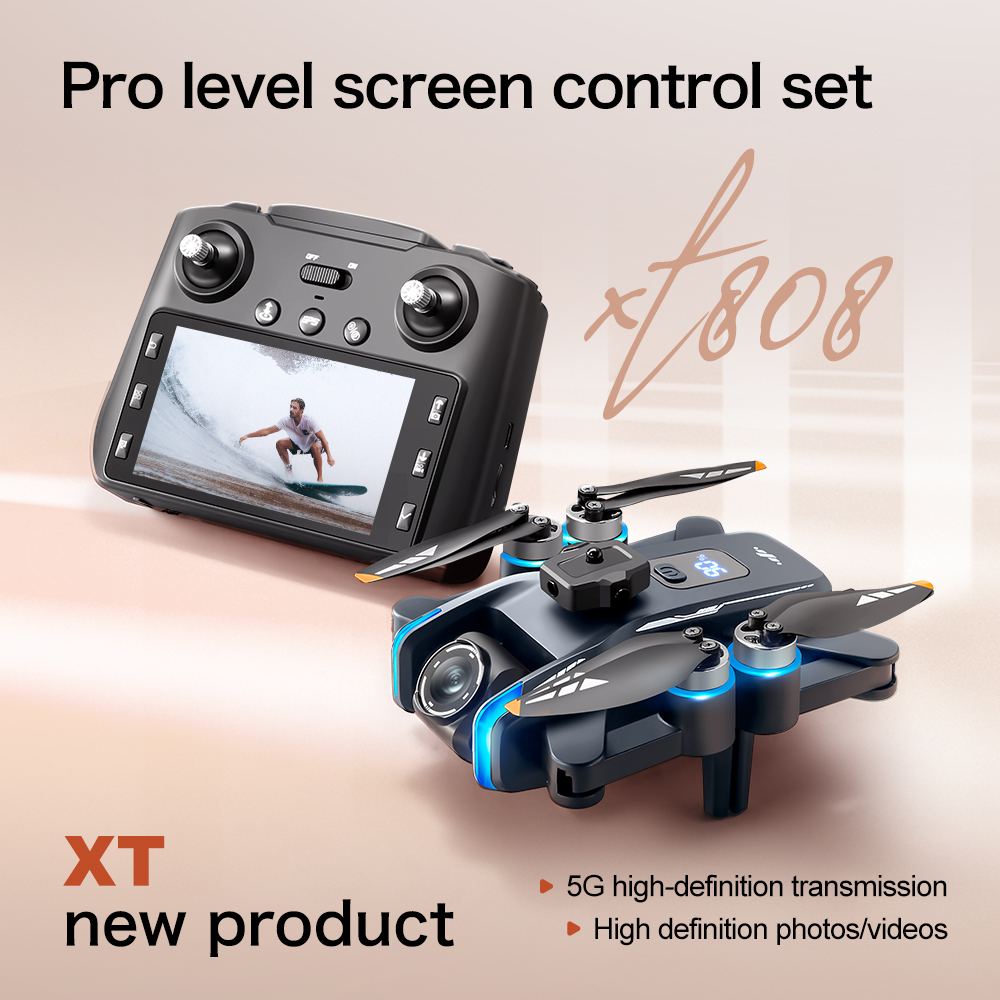오리지널 XT808 Max GPS 접이식 RC 드론 8 - Fpv Brushless Rc Drone 4K 리뷰 및 가격