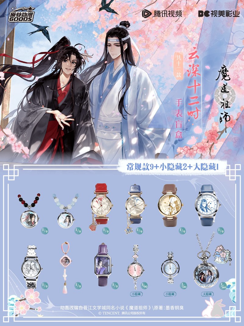 Mdzs Acg 굿즈 언테이메드 시계 펜던트 웨이우시안 - Anime Action Figure Blind Box 리뷰 및 가격