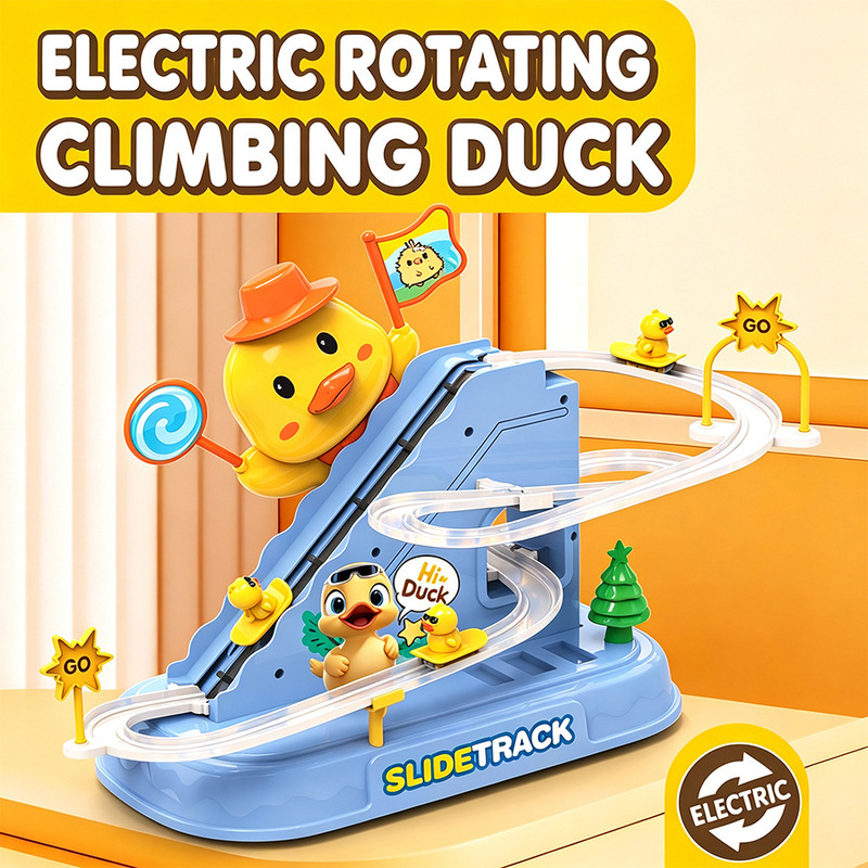 오리 모양의 계단 오르내리기 장난감, 깜빡이는 불빛과  - Educational Toys 리뷰 및 가격